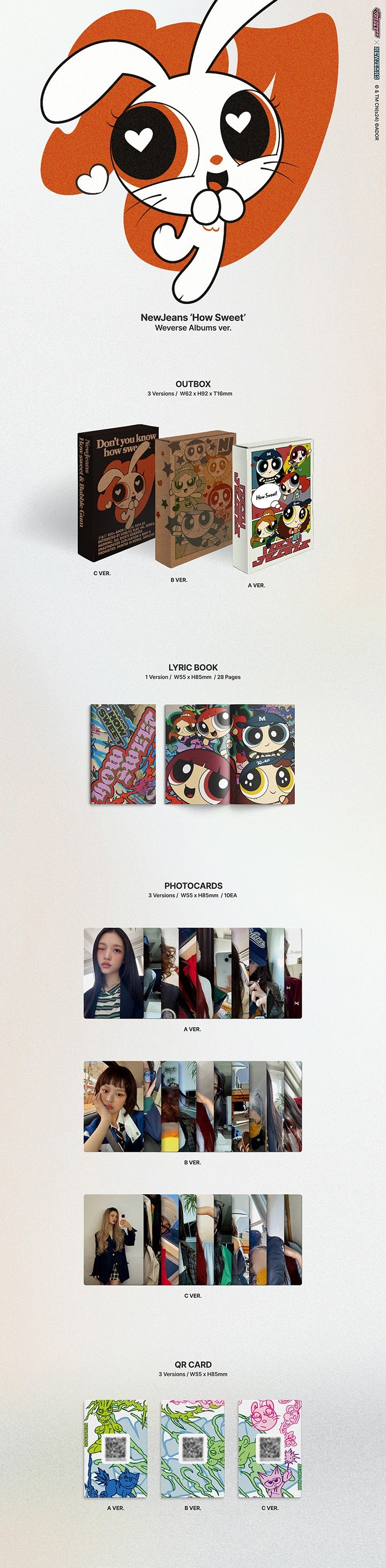 NewJeans 'How Sweet' Weverse Albums ver. (Set)