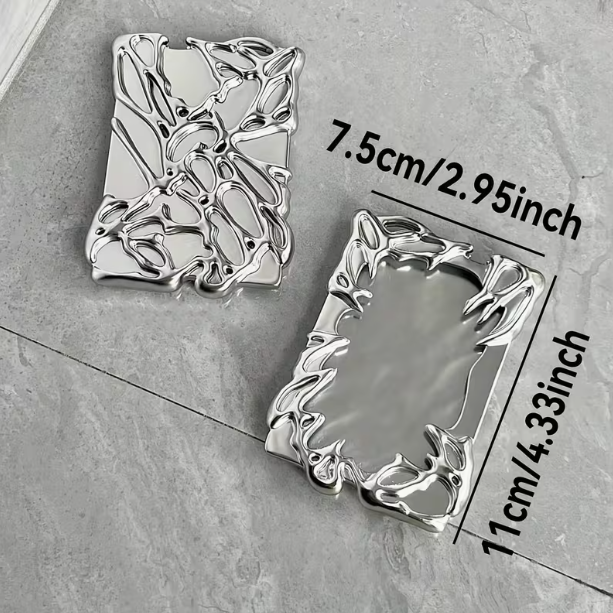Silver Resin Butterfly Card Holder