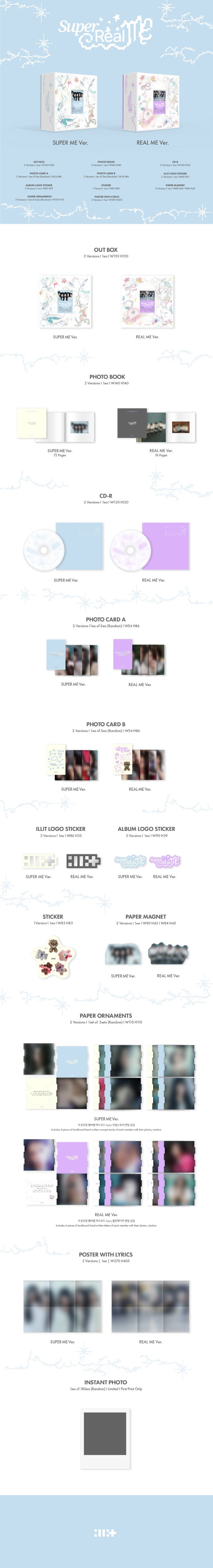 ILLIT 1st Mini Album - SUPER REAL ME (Random Ver.) CD