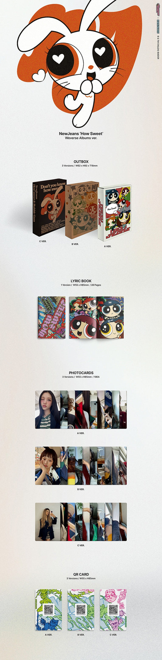 NewJeans 'How Sweet' Weverse Albums ver. (Set)