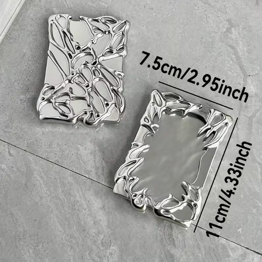 Silver Resin Butterfly Card Holder