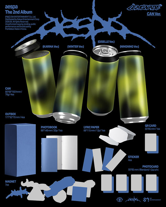 [Smart Album] aespa 2nd Album – LEMONADE (CAN Ver., Random Ver.)
