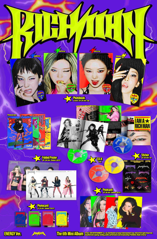 [ENERGY] aespa 6th Mini Album - Rich Man (Random Ver.)