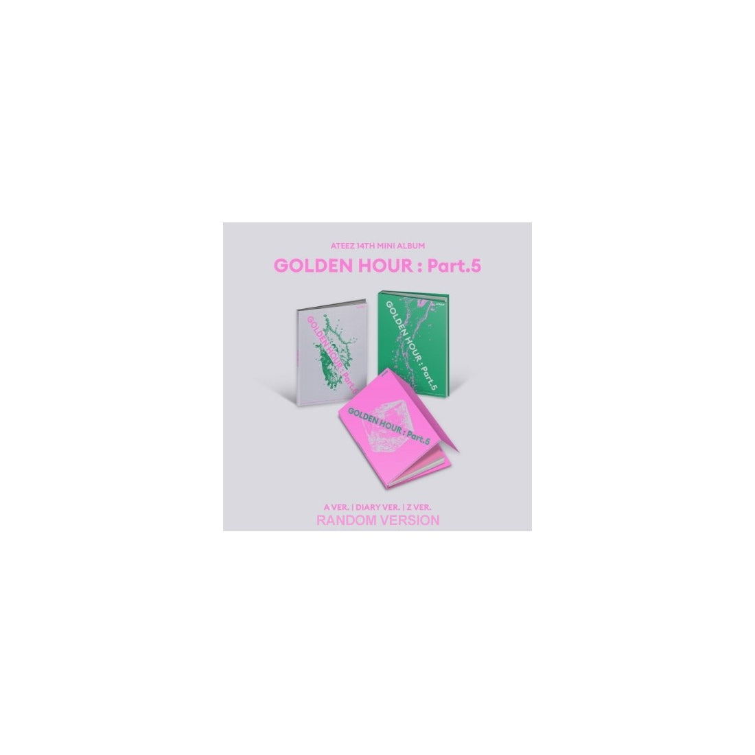 ATEEZ 14th Mini Album - GOLDEN HOUR : Part.5 (Random Ver.) CD