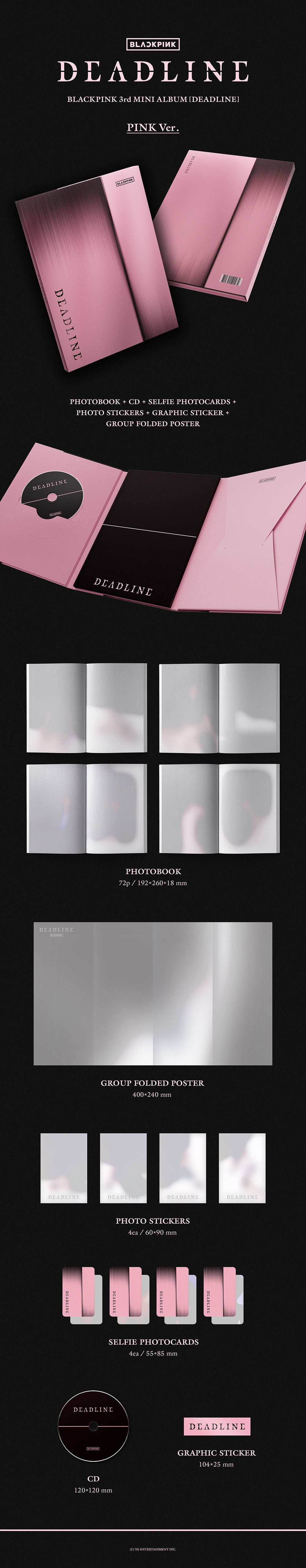 BLACKPINK 3rd Mini Album - DEADLINE (PINK Ver.)