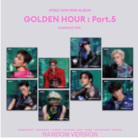 [DIGIPACK] ATEEZ 14th Mini Album – GOLDEN HOUR : Part.5 (Random Ver.) CD