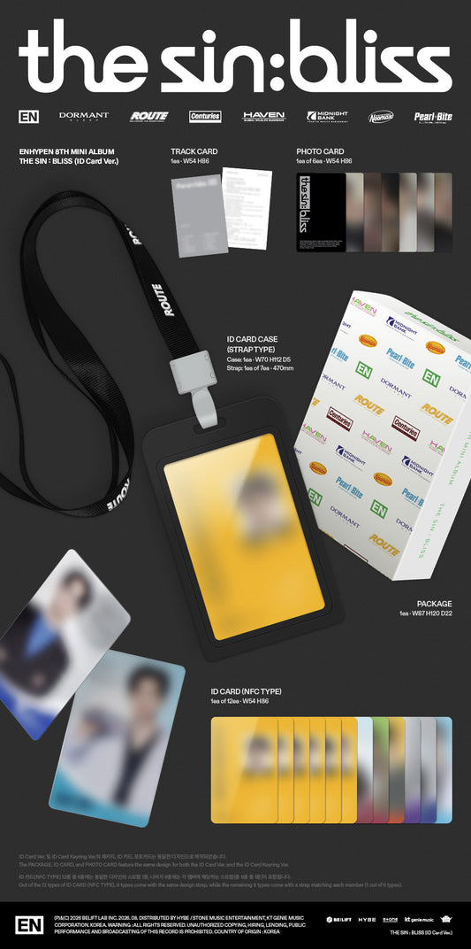 [Smart Album] ENHYPEN 8th Mini Album – THE SIN : BLISS (ID Card Ver.)