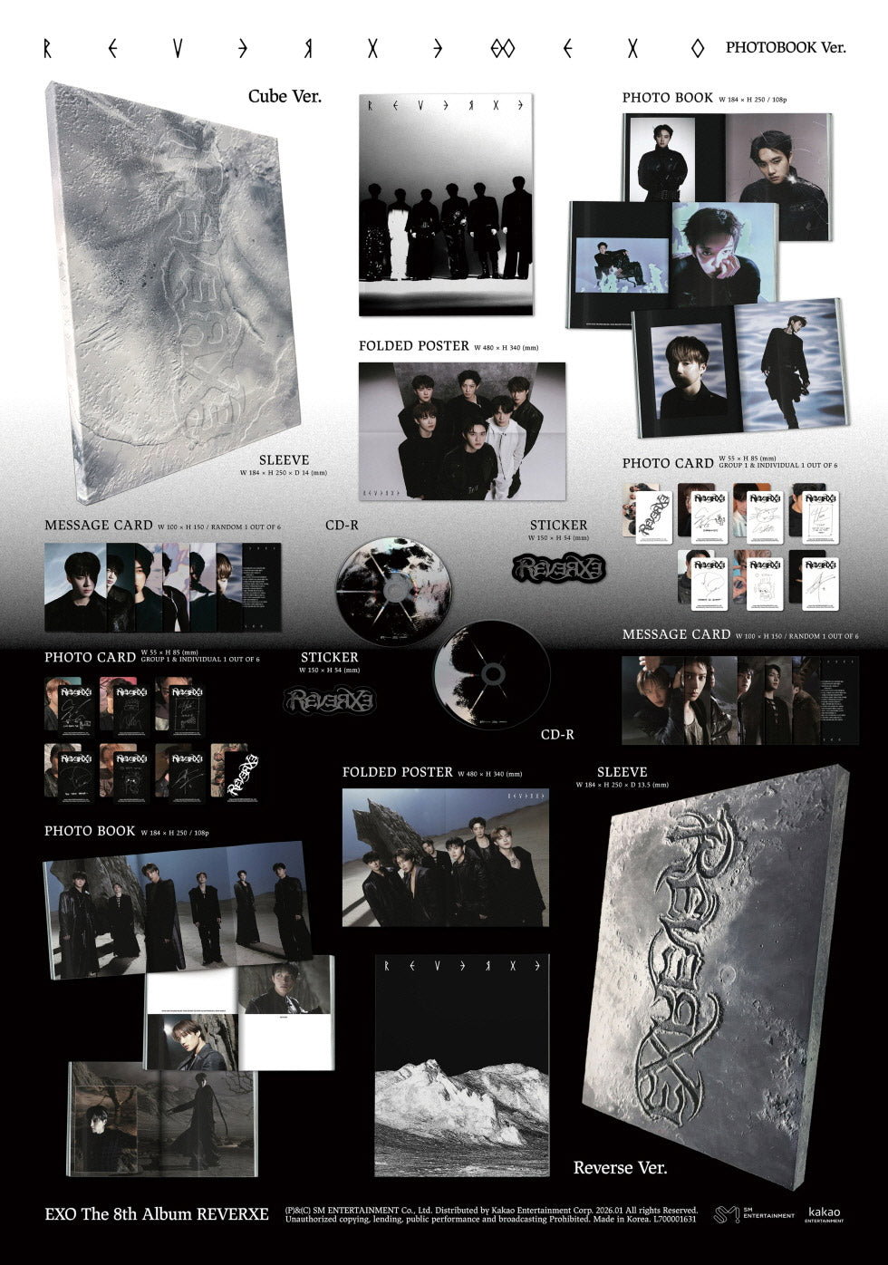 [PHOTOBOOK][SET] EXO 8th Album – REVERXE (SET Ver.) 2CD