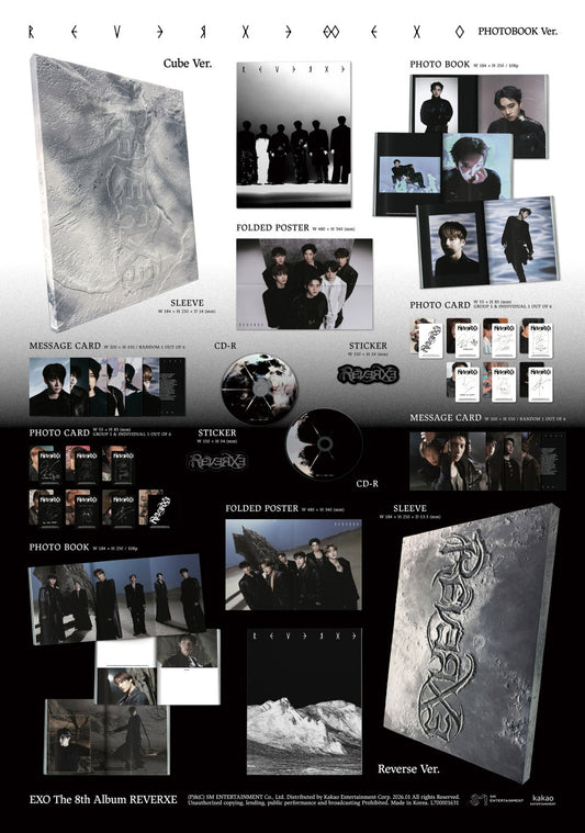 [PHOTOBOOK][SET] EXO 8th Album – REVERXE (SET Ver.) 2CD