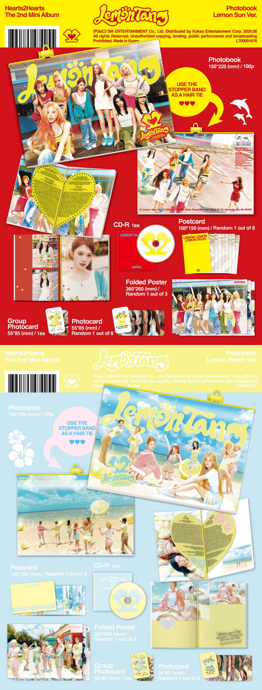 [Photobook] Hearts2Hearts 2nd Mini Album - LEMON TANG (Random Ver.) CD