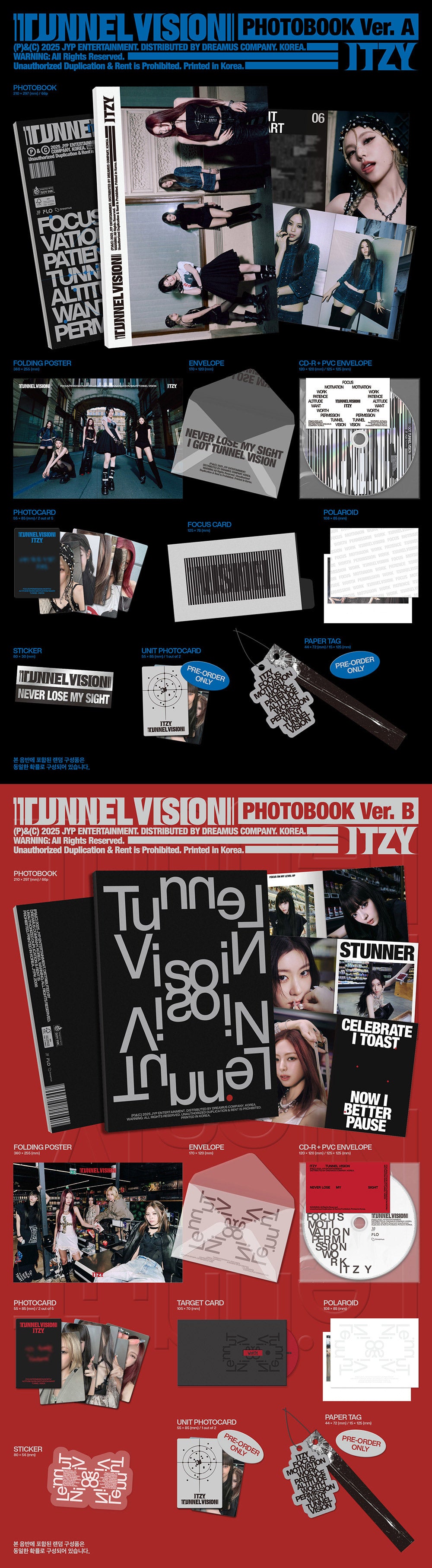 [Photobook][SET] ITZY – TUNNEL VISION (SET Ver.) 2CD