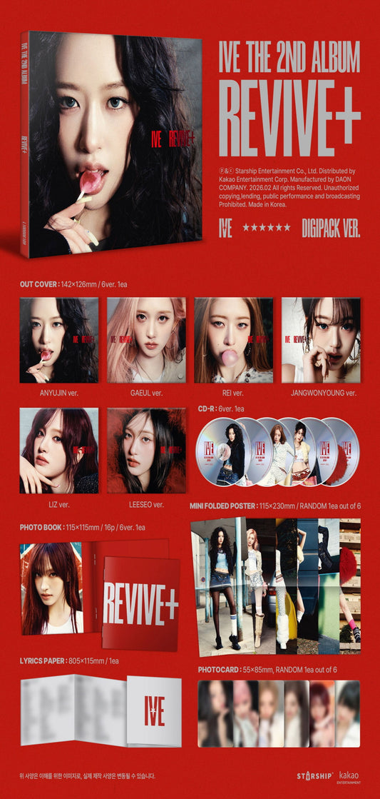 [Digipack] IVE 2nd Album - REVIVE+ (Random Ver.) CD