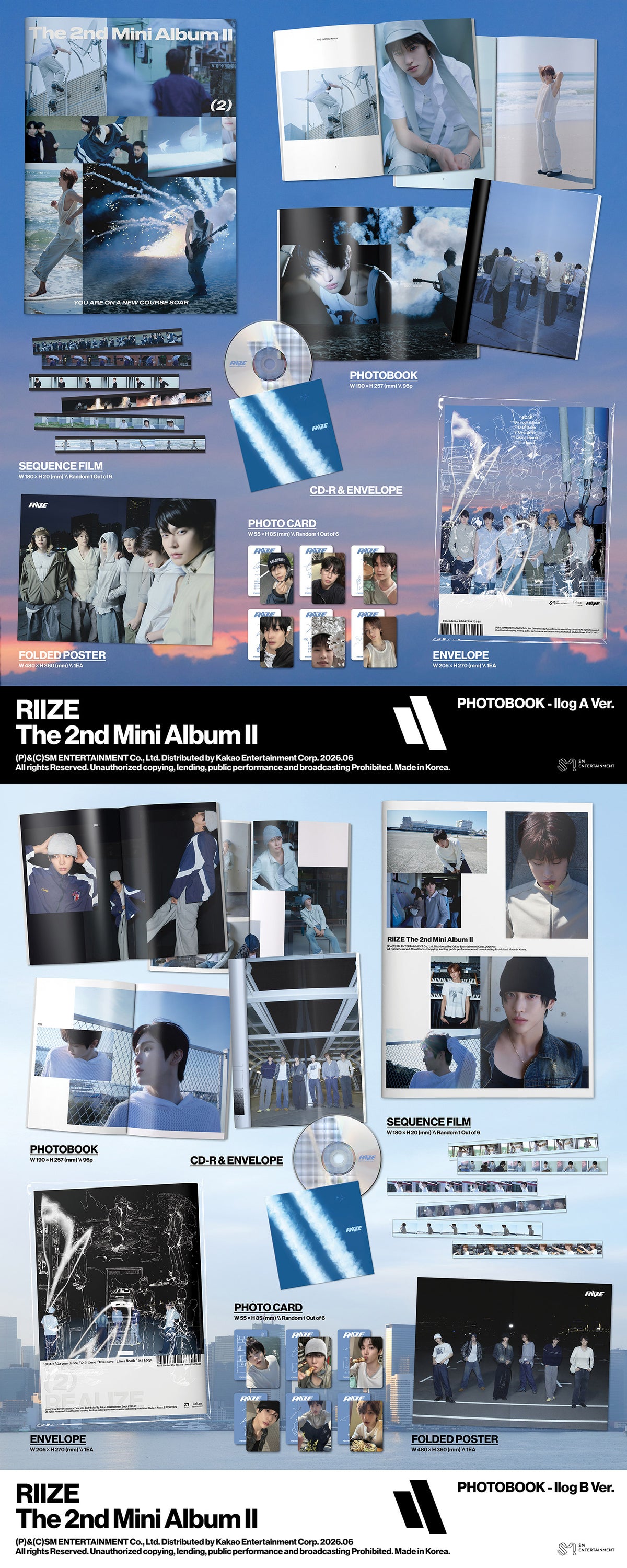 [Photobook] RIIZE 2nd Mini Album - II (Random Ver.)