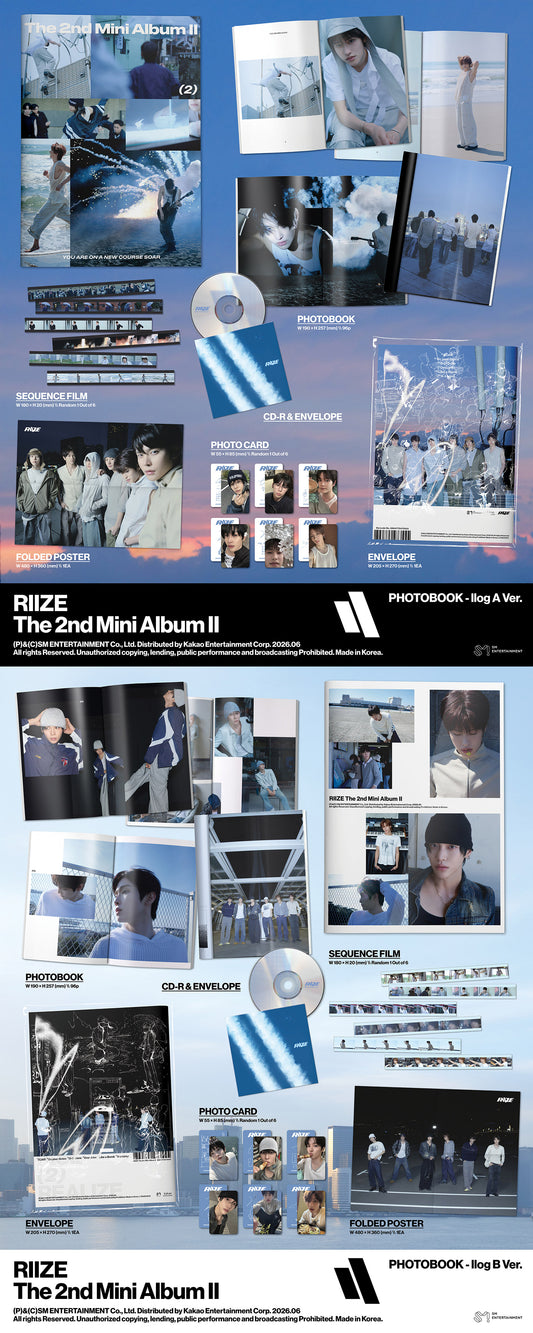 [Photobook] RIIZE 2nd Mini Album - II (Random Ver.)