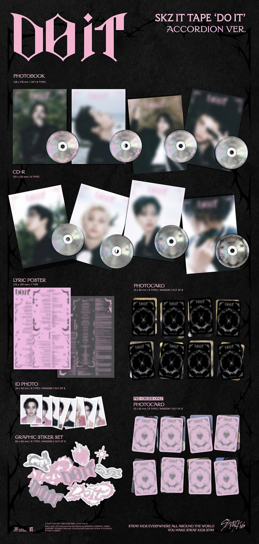 [ACCORDION][SET] Stray Kids – SKZ IT TAPE [DO IT] (SET Ver.) 8CD