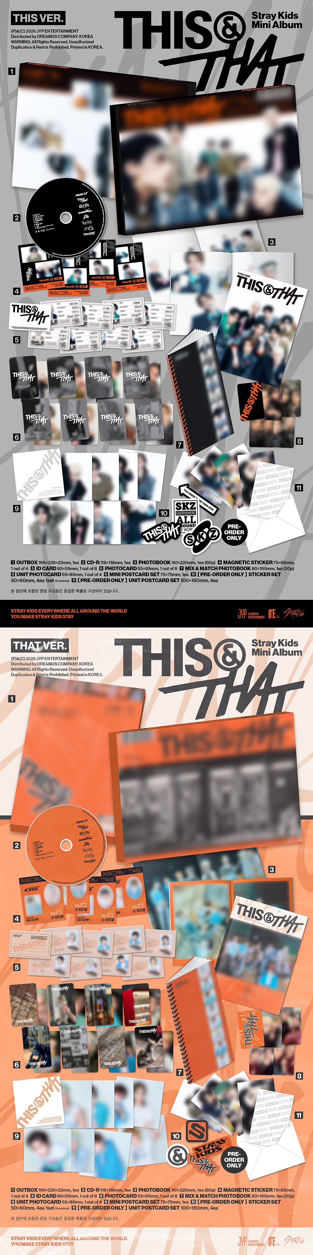 Stray Kids Mini Album - THIS & THAT (Random Ver.) CD